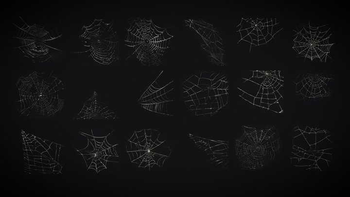 Spider Webs Packs One and Two 3D Model