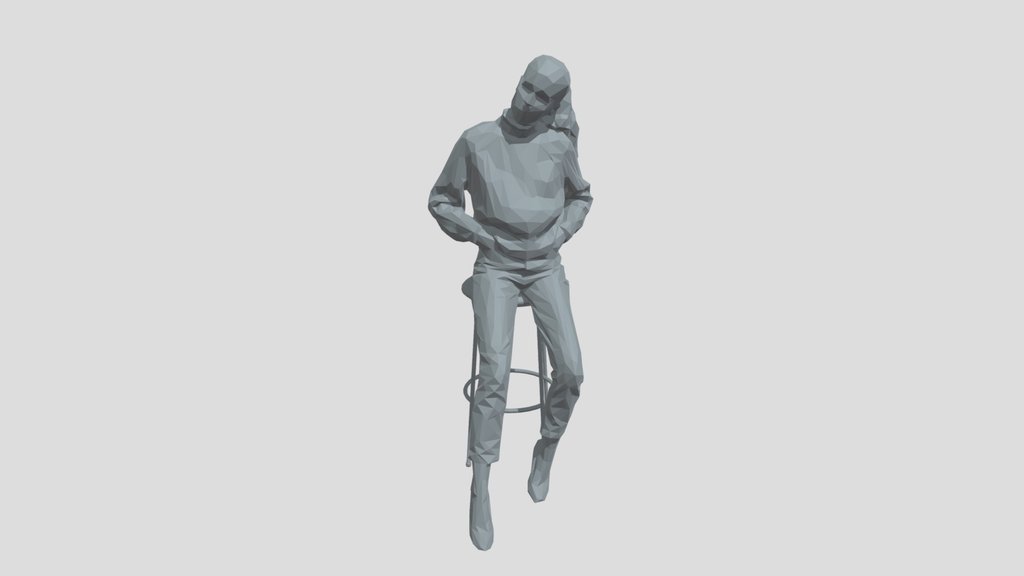 Lowpoly Female Sitting