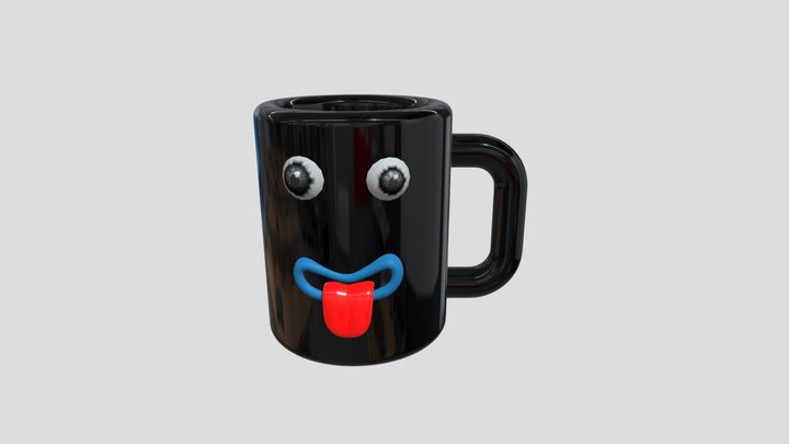 Weird Funny Mug 3D Model