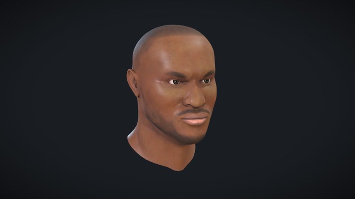 Kamaru Usman Head 3D Model