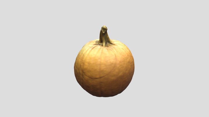 Skull Pumpkin 3D Model