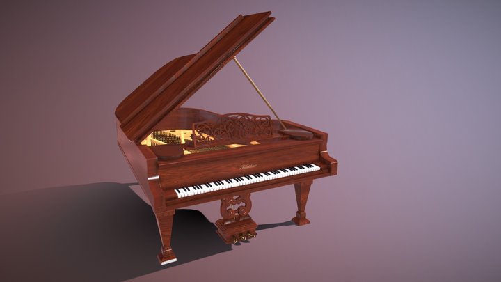 Grand Piano 3D Model