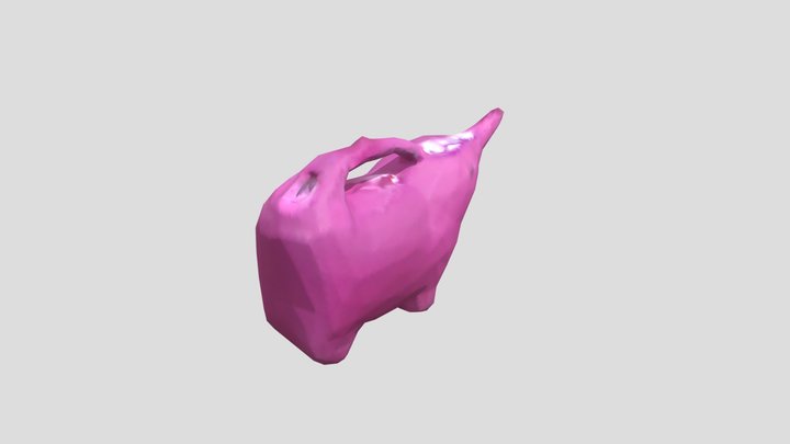 pink elephant 3D Model