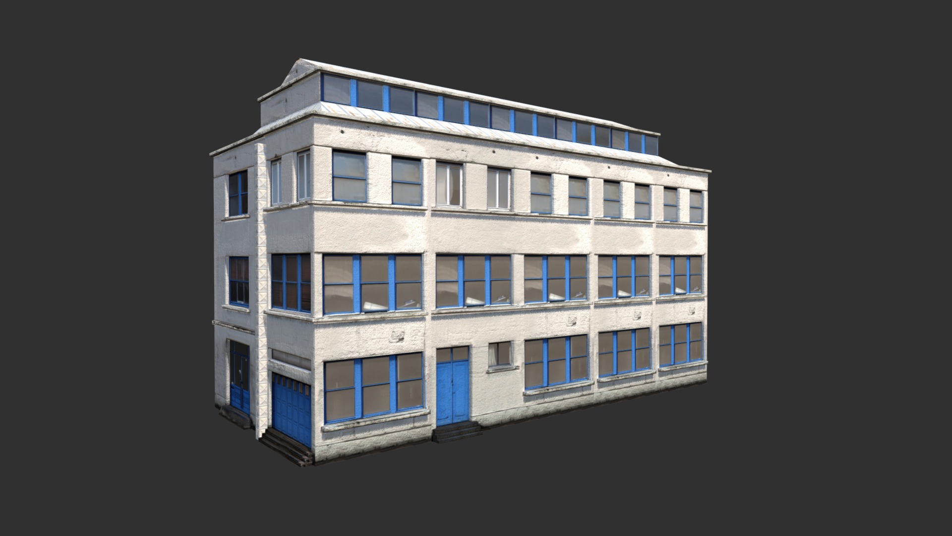3D model Apartment House #93 Low Poly 3d Model - This is a 3D model of the Apartment House #93 Low Poly 3d Model. The 3D model is about a building with many windows.