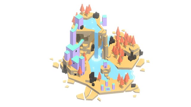 Forgotten Island 3D Model