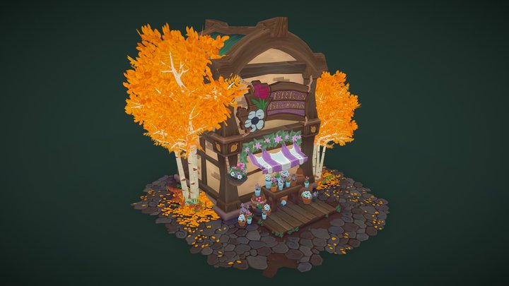 Kul'Tiran Flower Shop 3D Model