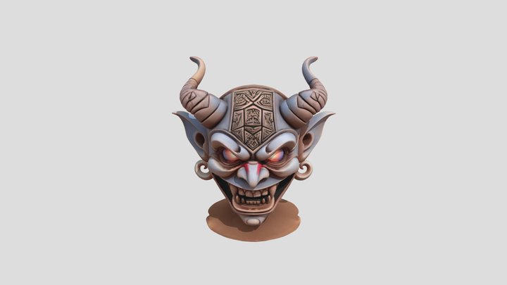 Demonic Ritual Mask 3D Model