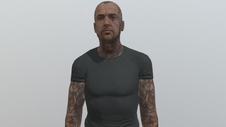 Nicos Tattoo Idle 3D Model