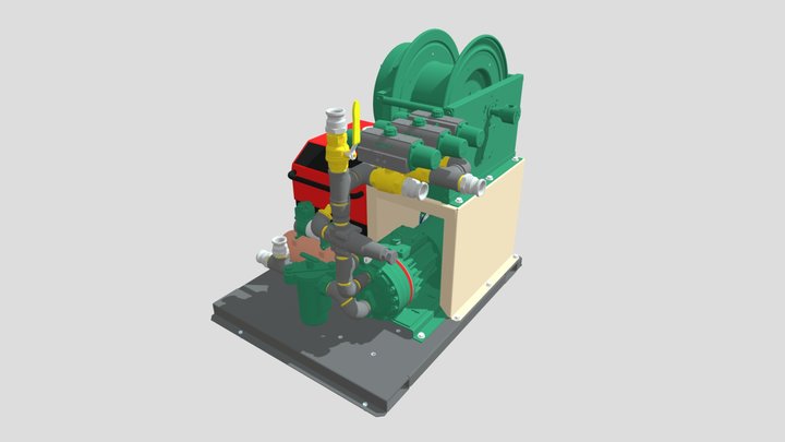 Pump Assembly - Hydra Cell H25 3D Model