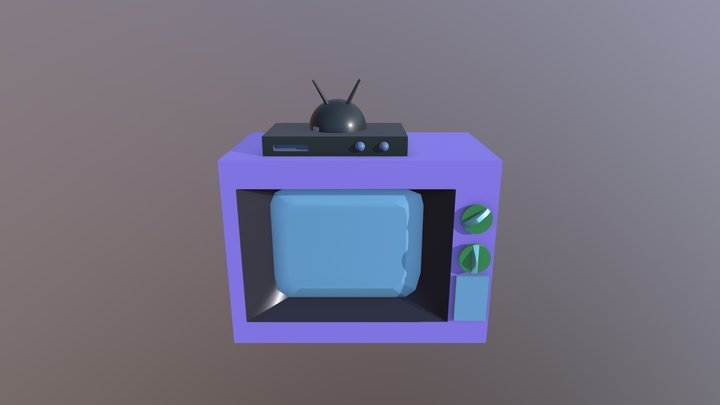 Simpsons TV 3D Model