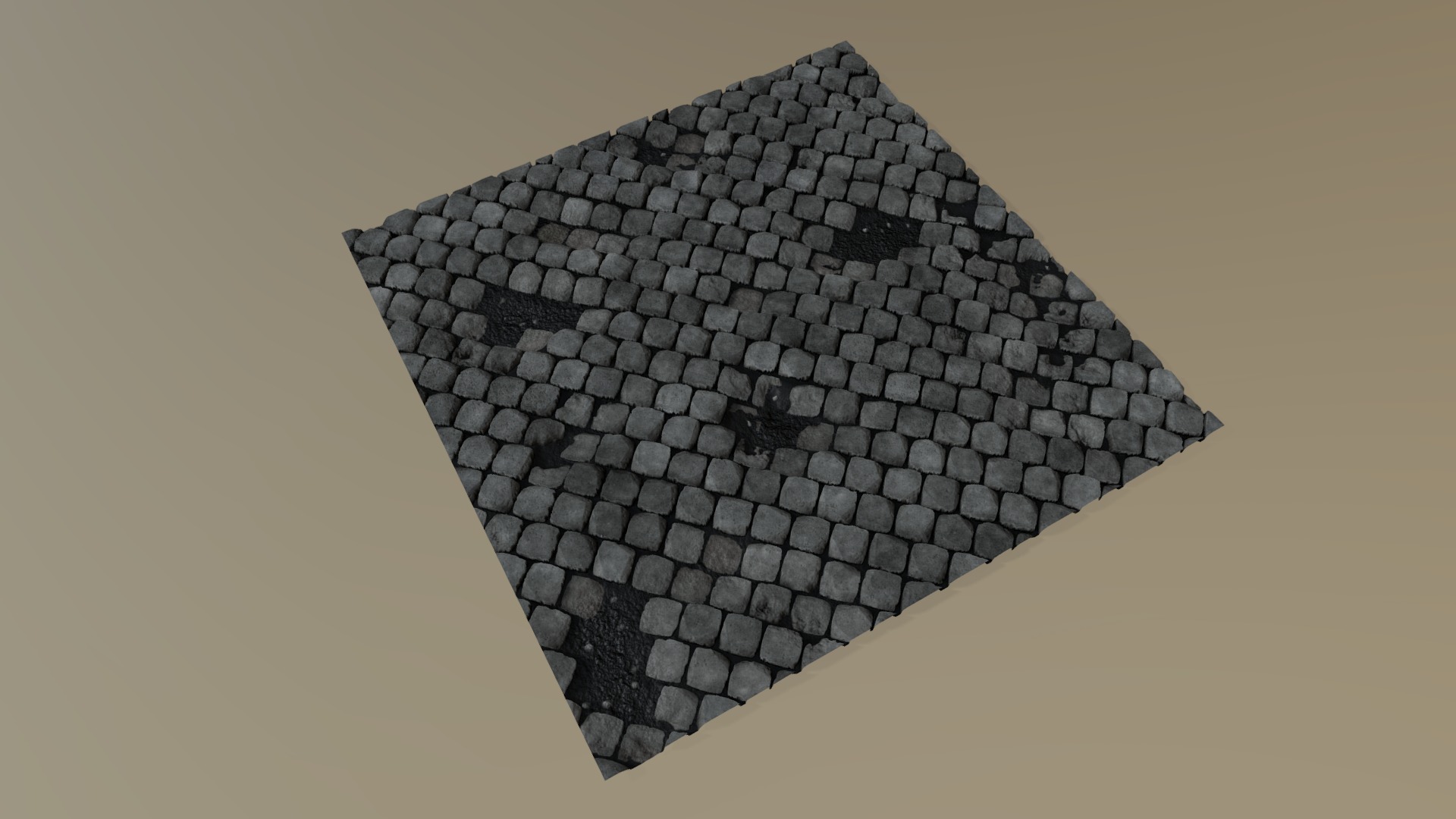 Old street stone floor variant #2 - 3D model by André Bray (@masterbray ...