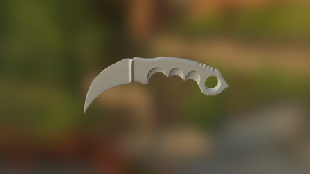 Curved Knife 3D Model