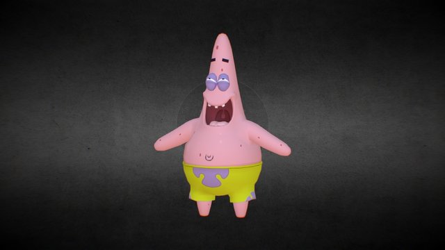 Patrick Star_3dmax 3D Model