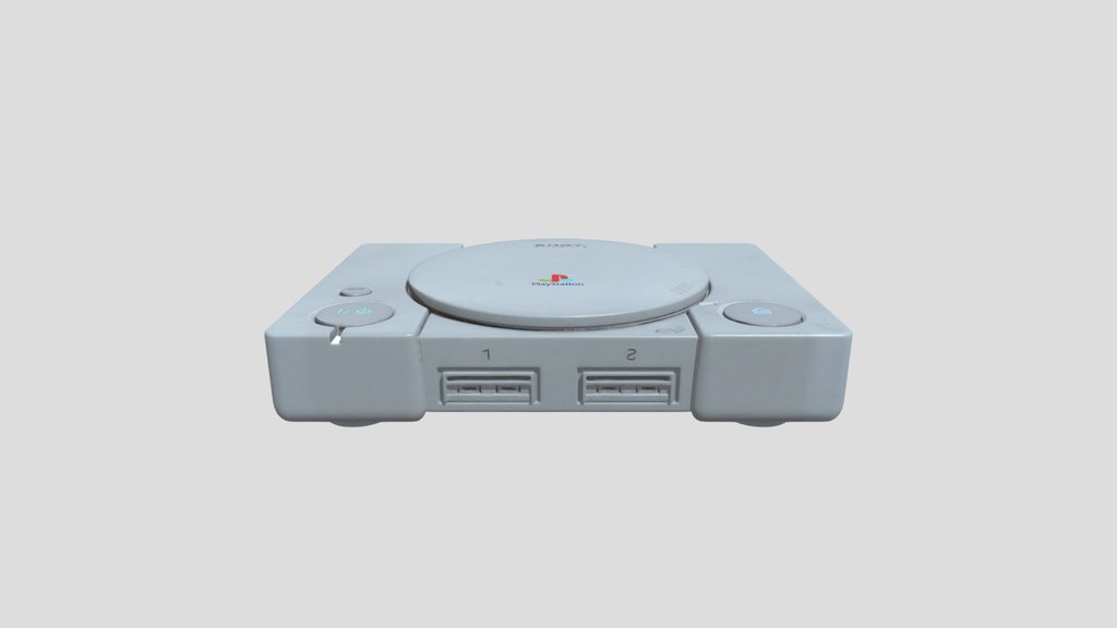 Original PlayStation Console on a Desk