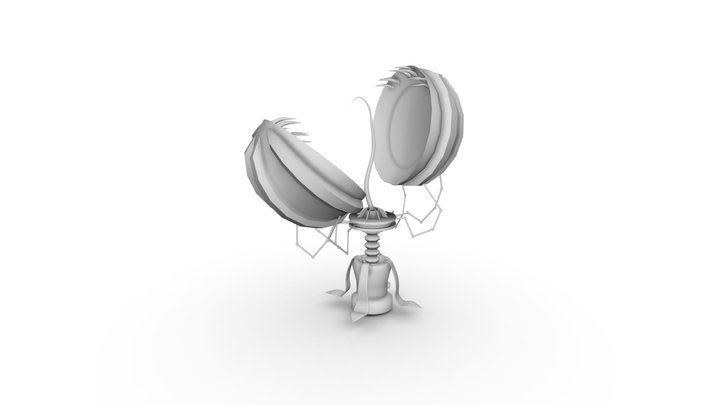 CT4012 - Venus Fly Trap: Mech-V Trap 3D Model