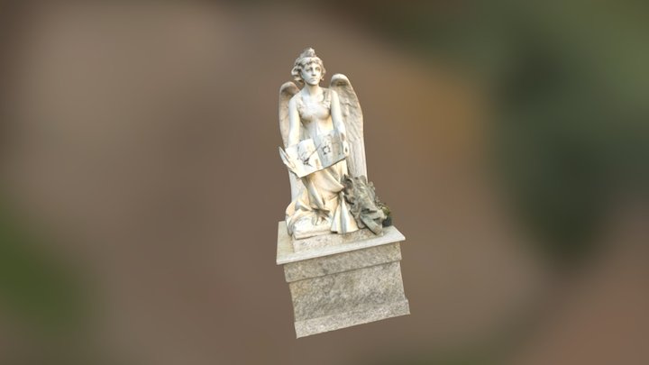 Angel Statue in Fossano 3D Model