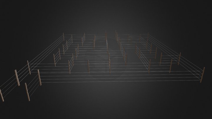 Maze_Farm fence 3D Model