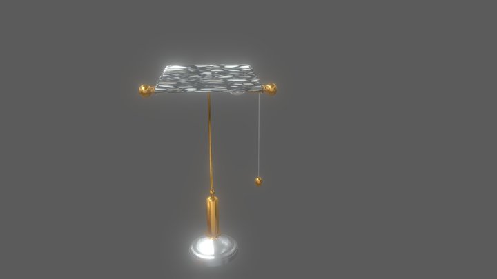 Vintage-Style Table Lamp with Pull Chain(GAME-R) – Kostenloses 3D-Modell STL
