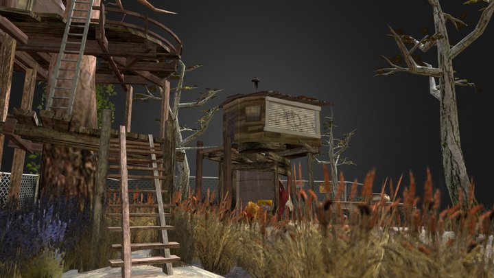 DAE Diorama - Forest Loner 3D Model