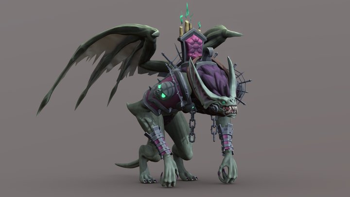 World of Warcraft Undercity Plaguebat Fan Art 3D Model