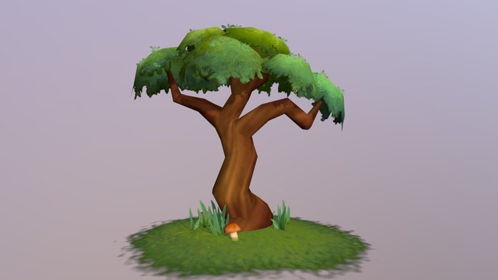 Tree Stylized 3D Model