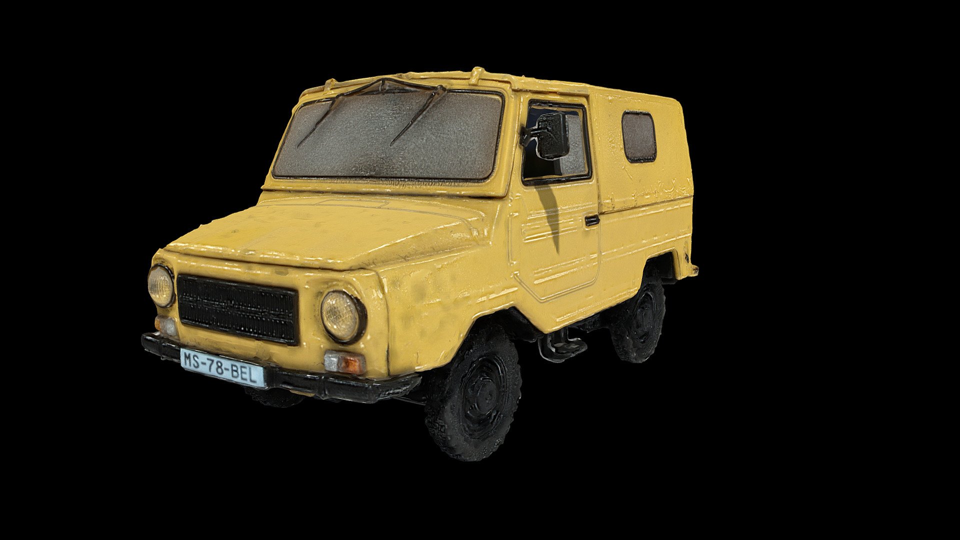 LUAZ-969M car model scan