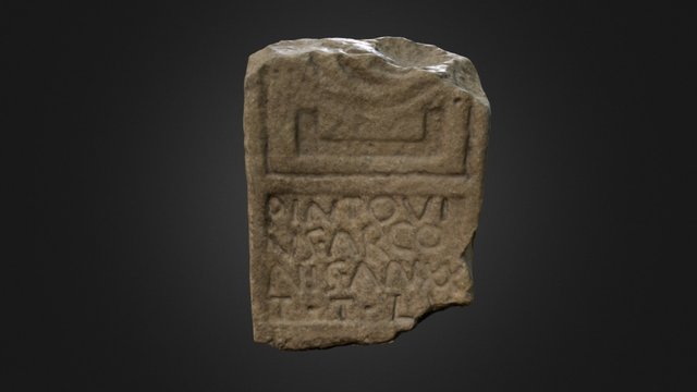 Estela funeraria dedicada a Pintovius 3D Model