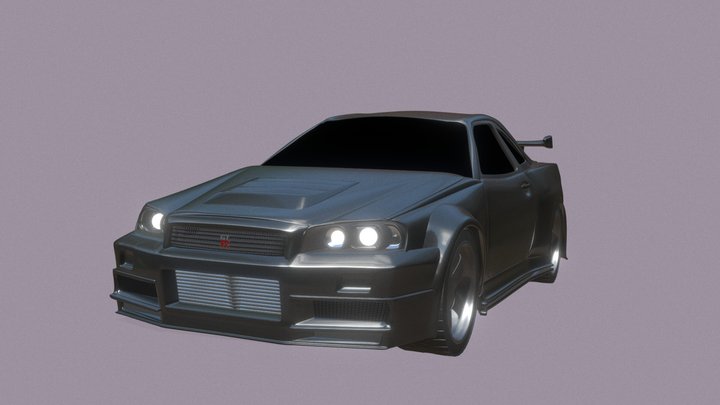 Nissan Skyline GTR 34 3D Model
