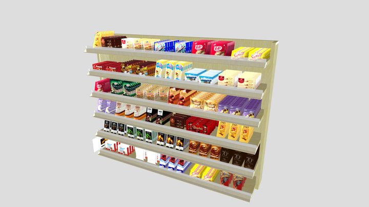 Chocolate shelf 3D Model