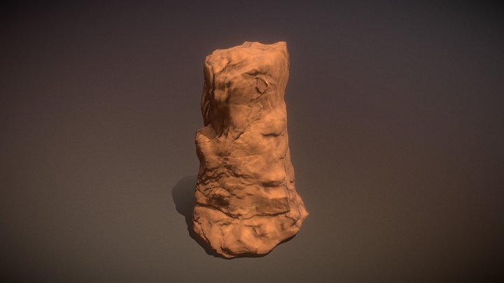 Desert High Cliff 3D Model