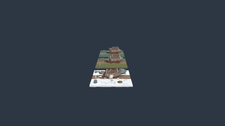 carriage_Detalization_Damage_ 3D Model