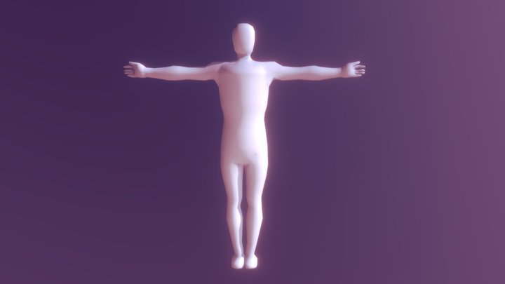 Simple Human Edge Model 3D Model