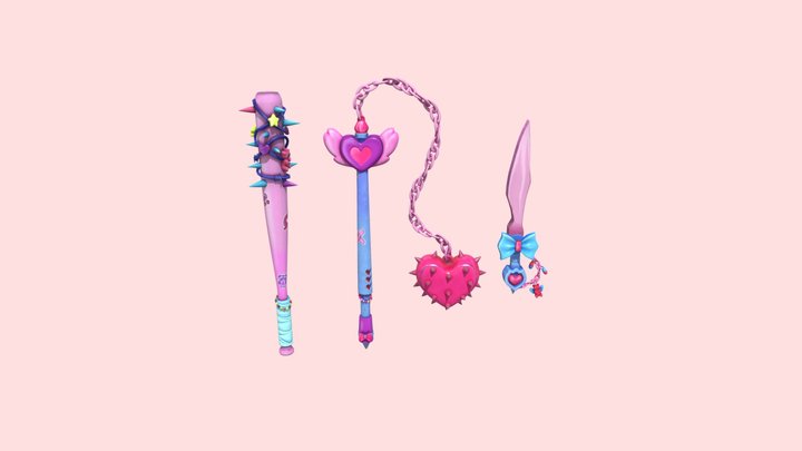 Themed weapons 3D Model