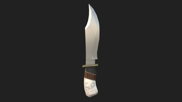 Bowie Knife 3D Model