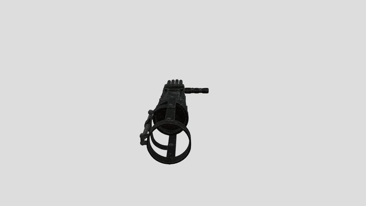 Asset 3D- Berserk IronArm - Cannon of Guts 3D Model