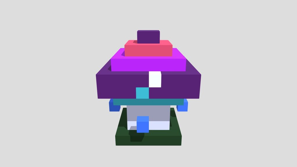 Luminous Fairy Mushroom - Voxel 32x32 (Animated)