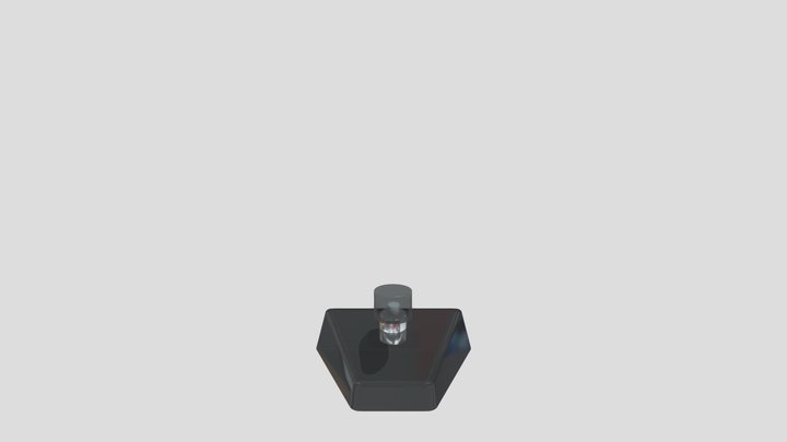 Glass Modern Perfume Bottle 3D Model