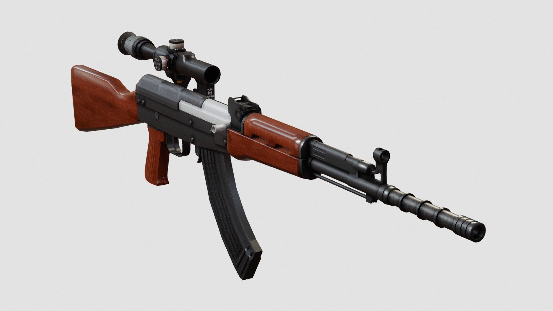 Type 81 assault rifle - Download Free 3D model by SpatialNeglect