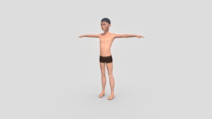 Boy Male Character 3D Model