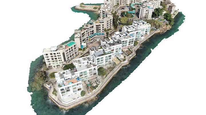 The Villa Island 3D Model