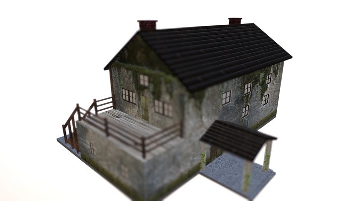 Textured Building 3D Model