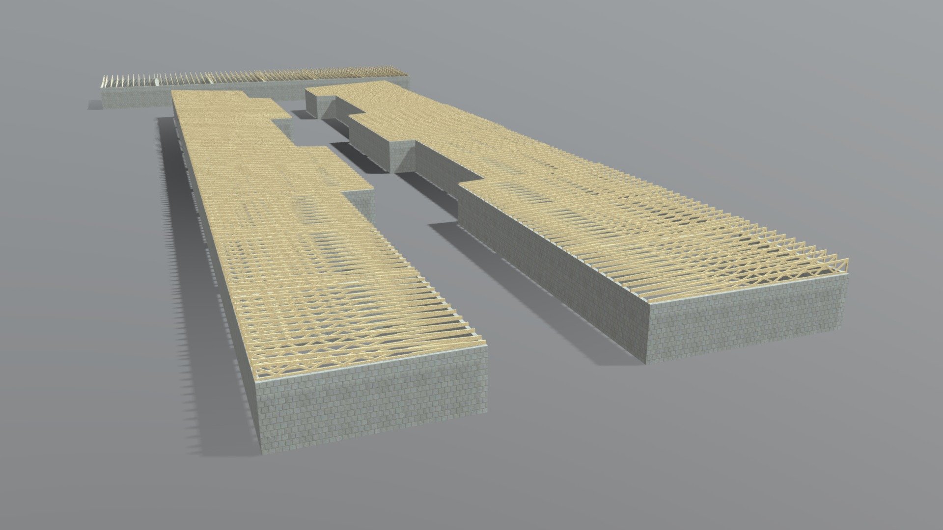 Timber Trusses For Project In Paris