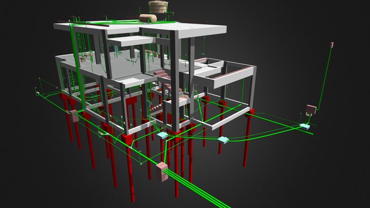Sobrado - 210,50 m² 3D Model