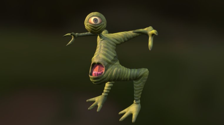 Invader From Mars - 3D model by Richard Ruiz (@RichardRuiz) [f5136b7 ...