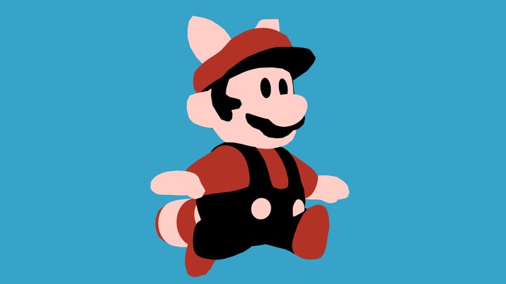 Raccoon Mario from Super Mario Bros. 3 3D Model