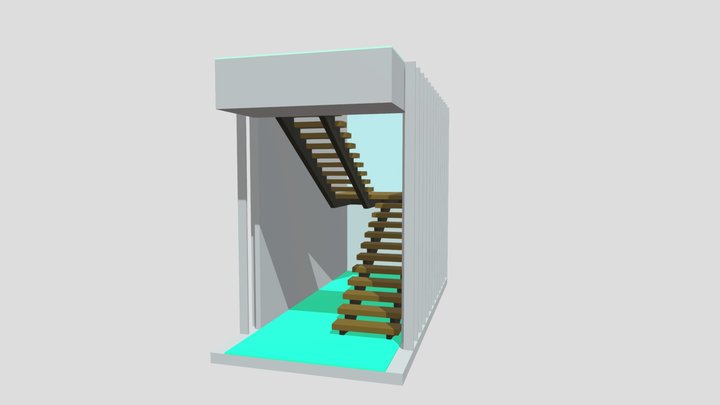 4 x 8 Double Stringer 3D Model