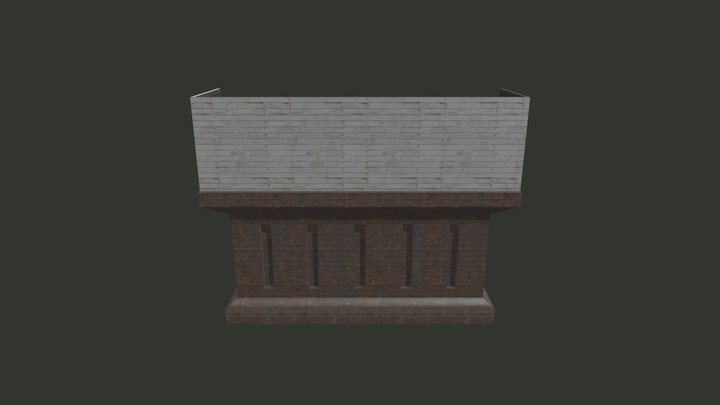 Victorian hallway model 3D Model
