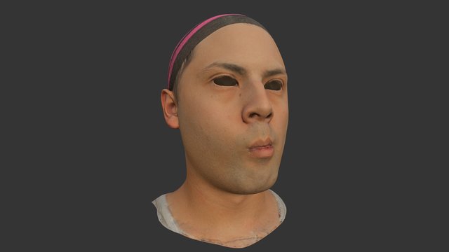 Trendt - Animated, Photoscanned Head 3D Model