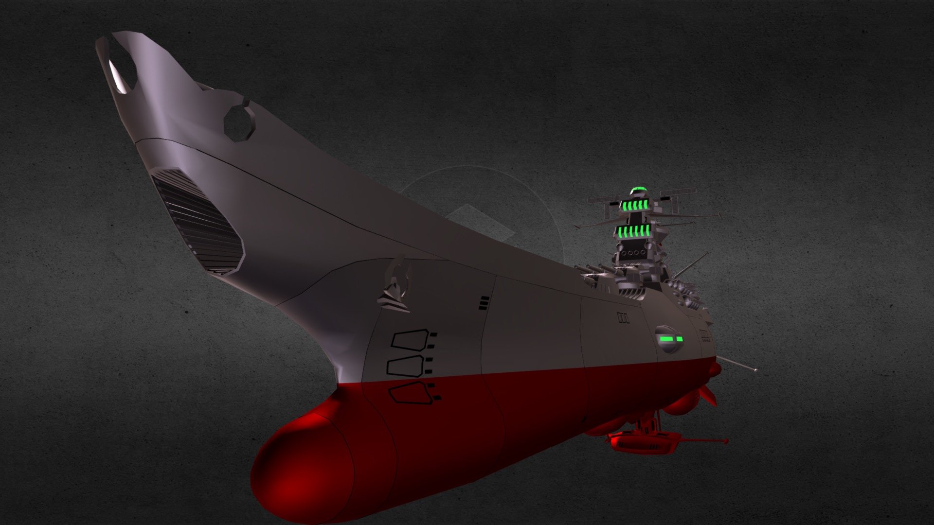 Space Hangar Yamato StarBlazer 2199 TOY - 3D model by giobiancoFB  (@giobiancoFB) [9bea99b]