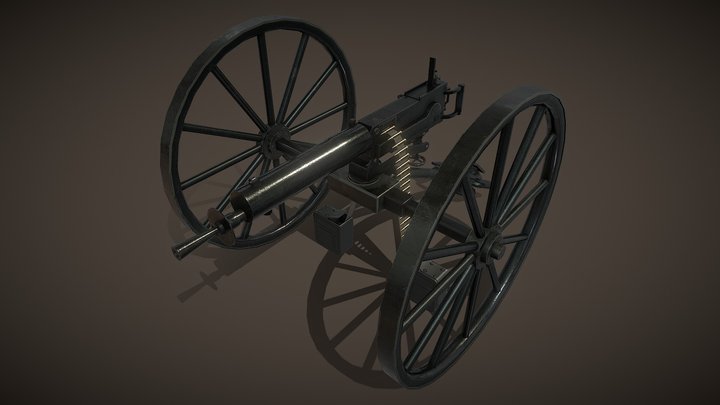 Maxim Machine Gun/Imitation machine gun 3D Model